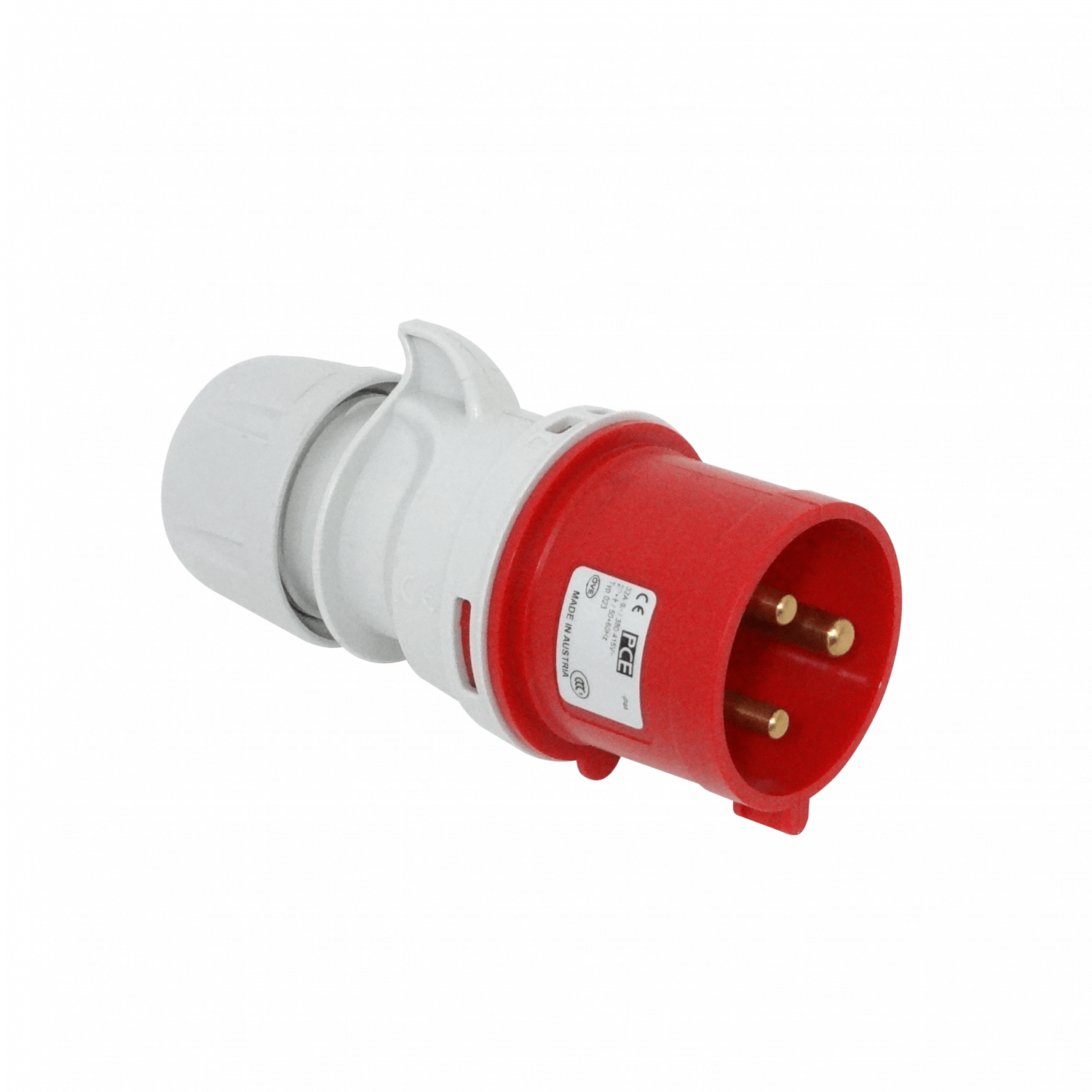 023-9. PCE TYP023-9H 32A IP44 MACHO VOLANTE ENCHUFE INDUSTRIAL 690V 2P+TX