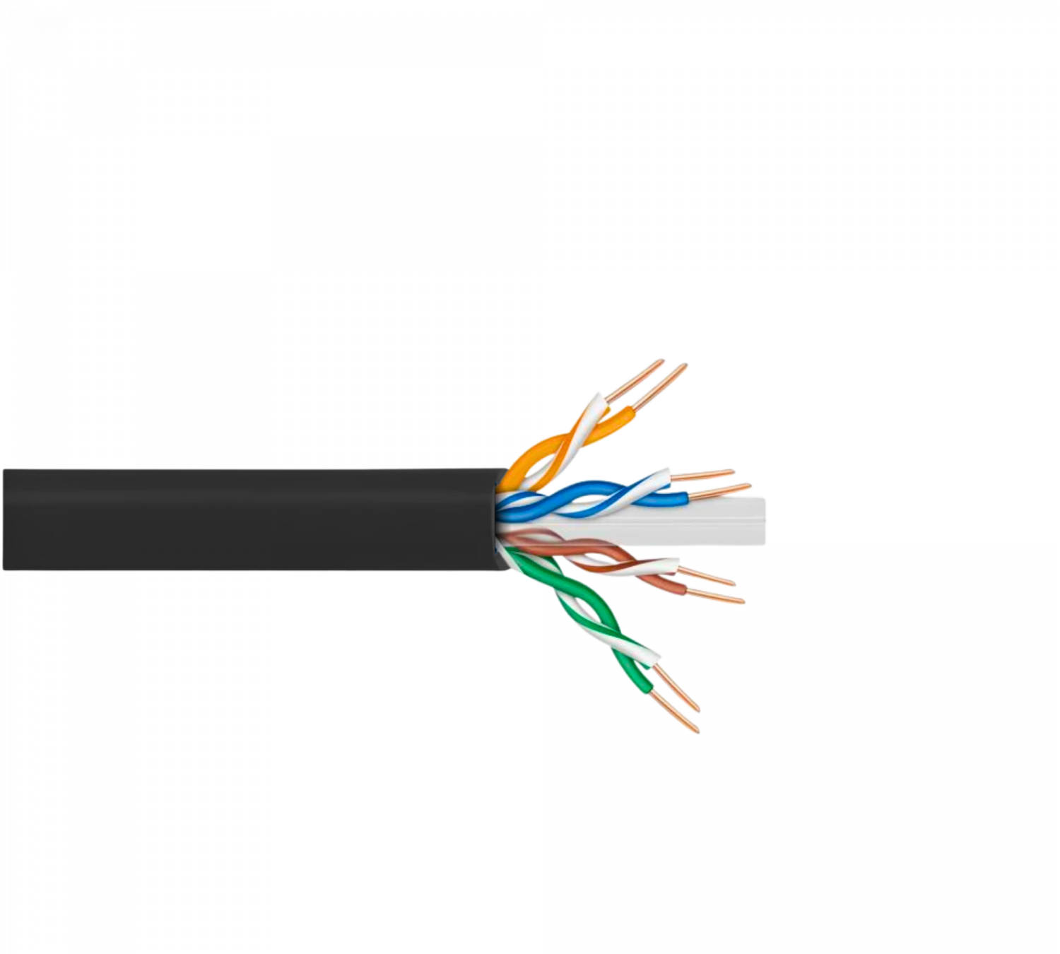 LINKMADE 300MT UTP EXTERIOR-PE UNIFILAR NEGRO CAT6 COBRE