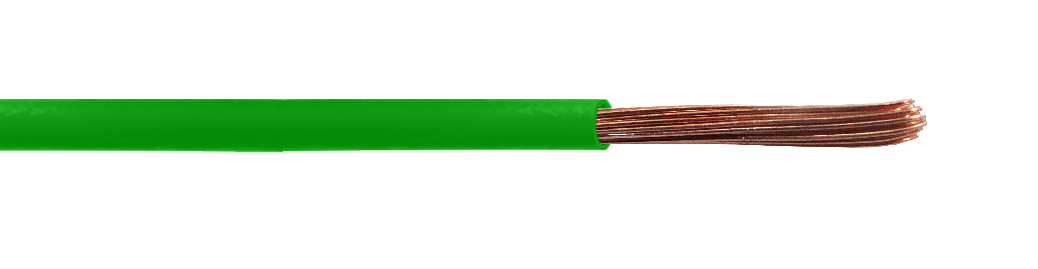 HZ15V. EVA H07Z-1 1,5MM LSZH VERDE 100MT 750V BRASIL CABLE MULTIFIL ELECTRICO