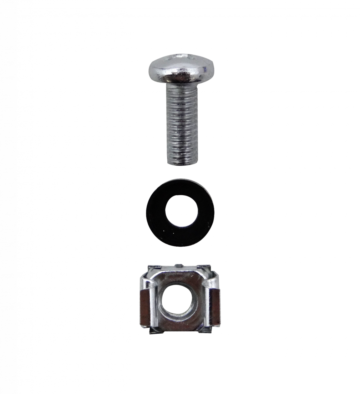 KIT 100 TORNILLOS Y TUERCAS ENJAULADAS PARA RACK 10P 19P