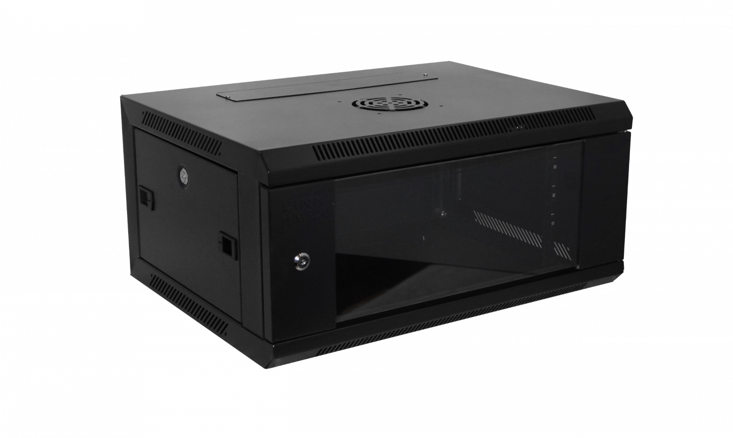 LINKMADE LATERALES-REMOV 4U 45CM-FONDO RACK PARED MURAL NEGRO
