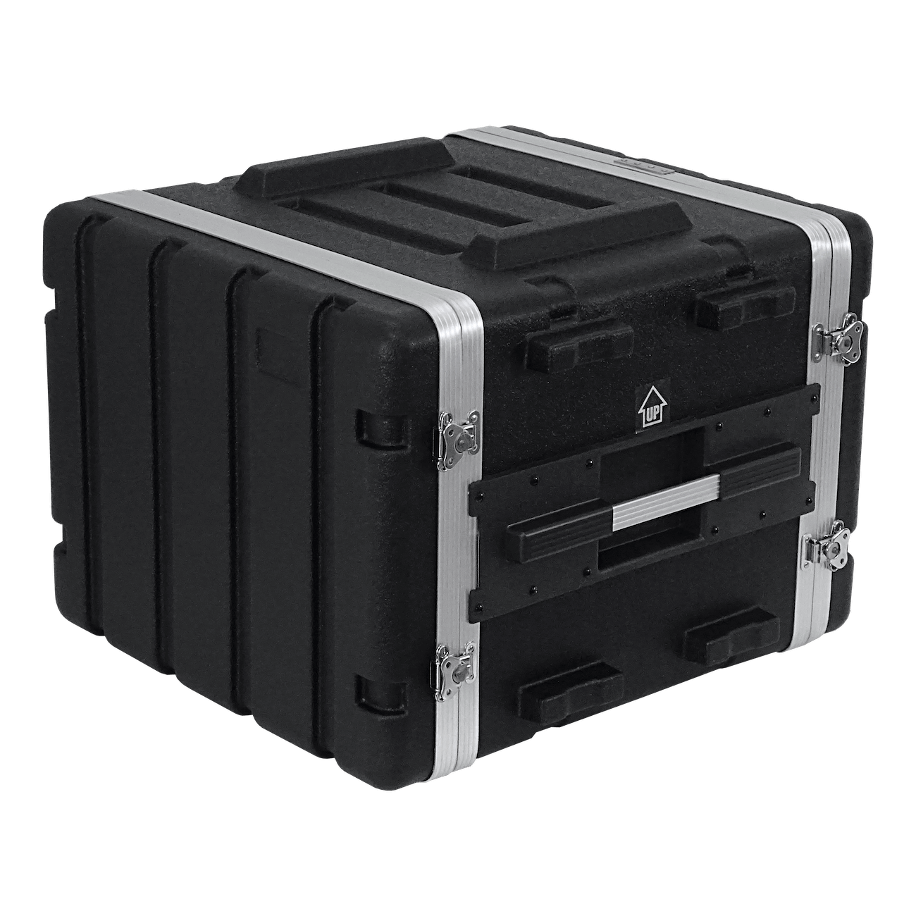 RK08X. 8U/42CM FONDO-42CM RACK PORTATIL PLASTICO 2-TAPAS PARA EXTERIOR NEGRO