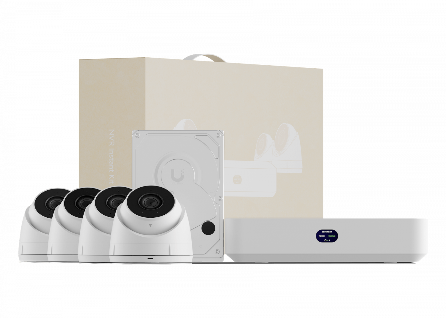 UI KIT 1-UNVR-INSTANT + 4-UVC-G5-TURRET-ULTRA DISCO-1TB PROTECT ACCESS