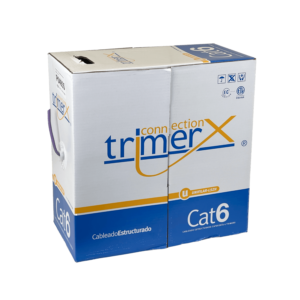 CB6T-UVH TRIMERX AWG23 LSHZ CAT6 VIOLETA CABLE UNIFILAR 305MT COBRE