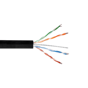 CBX6T-UN3 TRIMERX AWG23 CAT6 EXTERIOR NEGRO CABLE UNIFILAR 305MT COBRE
